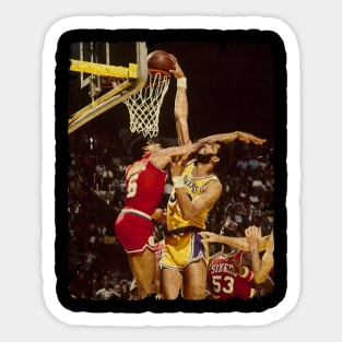 Julius Erving vs Kareem Abdul Jabbar Sticker